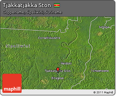 Satellite 3D Map of Tjakkatjakka Ston