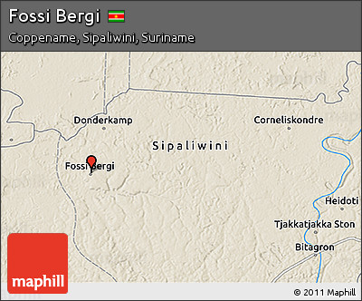 Shaded Relief 3D Map of Fossi Bergi