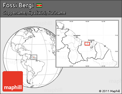 Blank Location Map of Fossi Bergi