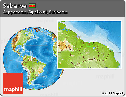 Physical Location Map of Sabaroe