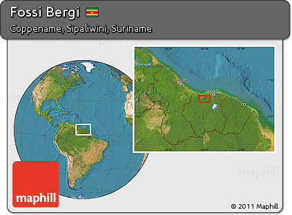 Satellite Location Map of Fossi Bergi