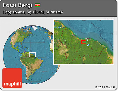 Satellite Location Map of Fossi Bergi