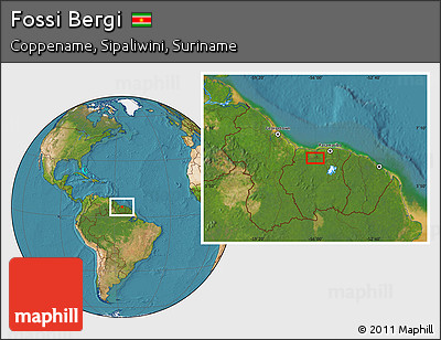 Satellite Location Map of Fossi Bergi