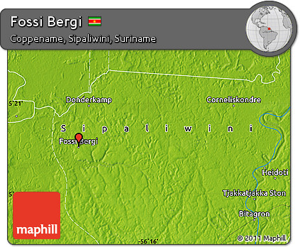 Physical Map of Fossi Bergi