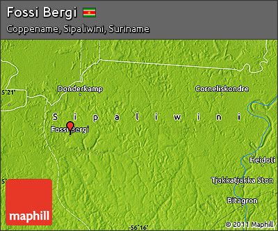Physical Map of Fossi Bergi