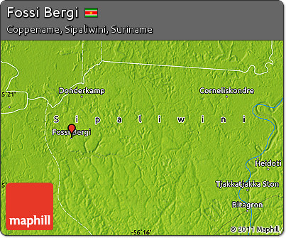 Physical Map of Fossi Bergi