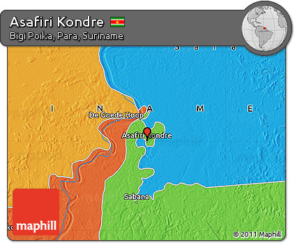 Political Map of Asafiri Kondre
