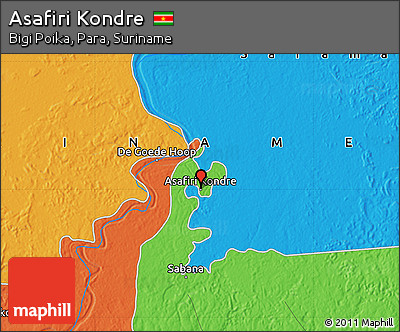 Political Map of Asafiri Kondre