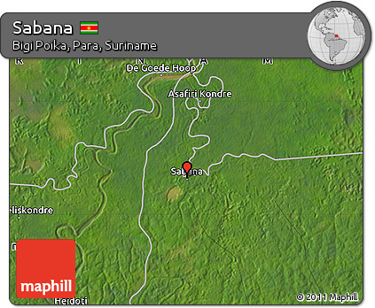 Satellite Map of Sabana