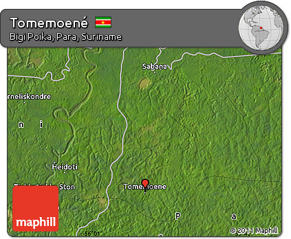 Satellite Map of Tomemoené