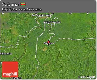 Satellite Map of Sabana