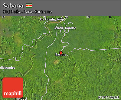 Satellite Map of Sabana