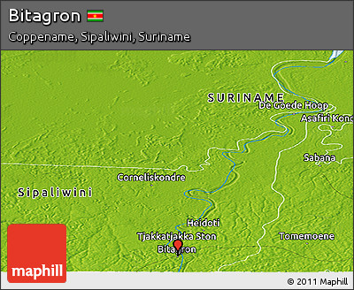 Physical Panoramic Map of Bitagron