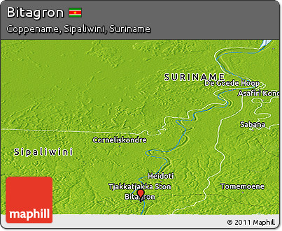 Physical Panoramic Map of Bitagron