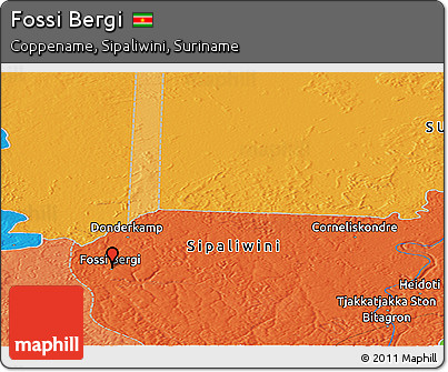Political Panoramic Map of Fossi Bergi
