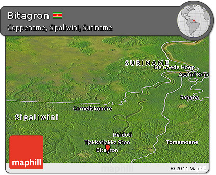 Satellite Panoramic Map of Bitagron