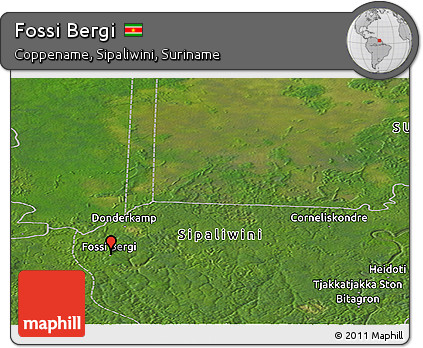Satellite Panoramic Map of Fossi Bergi