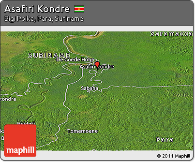 Satellite Panoramic Map of Asafiri Kondre