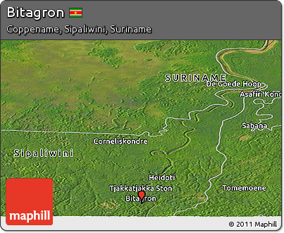 Satellite Panoramic Map of Bitagron