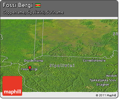 Satellite Panoramic Map of Fossi Bergi