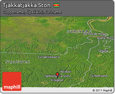 Satellite Panoramic Map of Tjakkatjakka Ston
