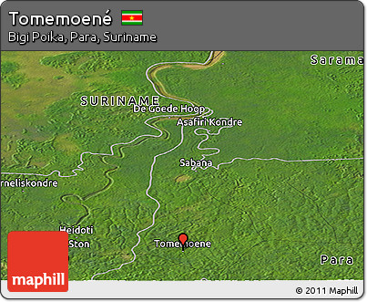 Satellite Panoramic Map of Tomemoené