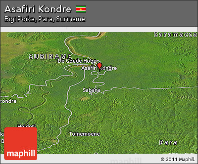 Satellite Panoramic Map of Asafiri Kondre
