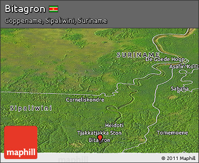 Satellite Panoramic Map of Bitagron