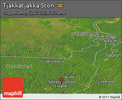 Satellite Panoramic Map of Tjakkatjakka Ston