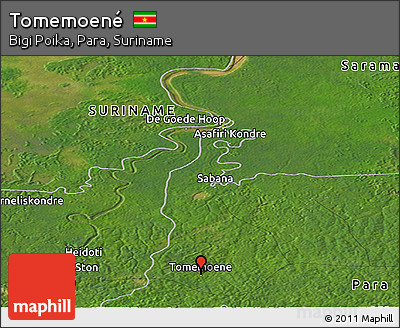 Satellite Panoramic Map of Tomemoené