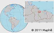 Gray Location Map of Orealla