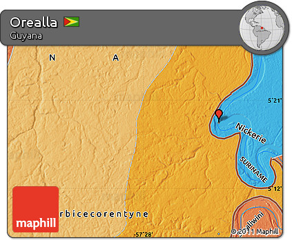 Political Map of Orealla