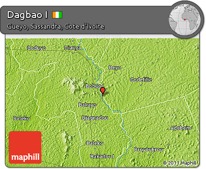 Physical 3D Map of Dagbao I