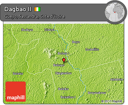 Physical 3D Map of Dagbao II