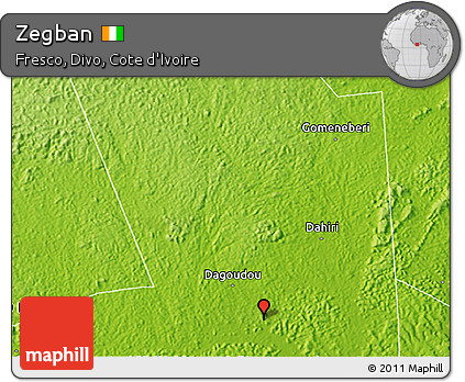 Physical 3D Map of Zegban