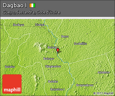 Physical 3D Map of Dagbao I