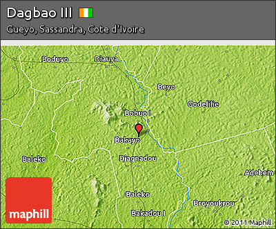 Physical 3D Map of Dagbao III