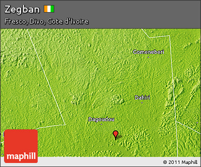 Physical 3D Map of Zegban