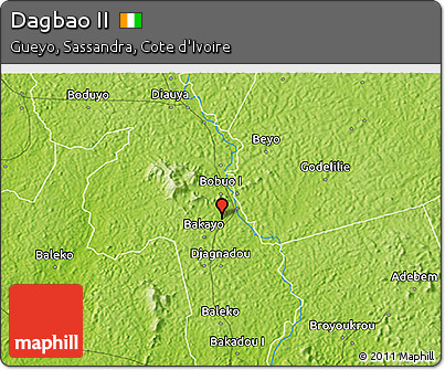 Physical 3D Map of Dagbao II