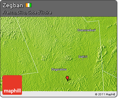 Physical 3D Map of Zegban
