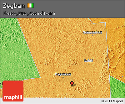 Political 3D Map of Zegban