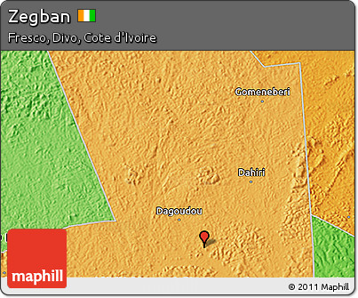 Political 3D Map of Zegban