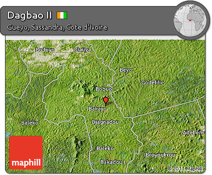 Satellite 3D Map of Dagbao II