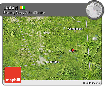 Satellite 3D Map of Dahiri