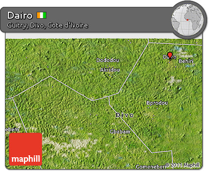 Satellite 3D Map of Dairo