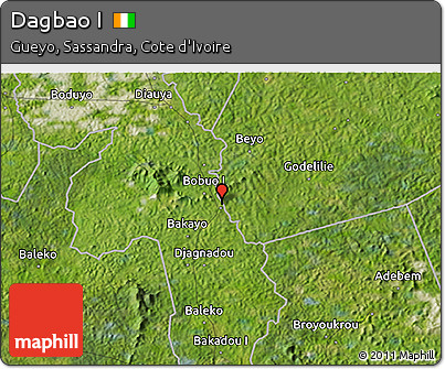 Satellite 3D Map of Dagbao I