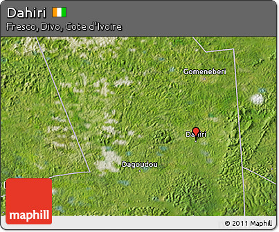 Satellite 3D Map of Dahiri