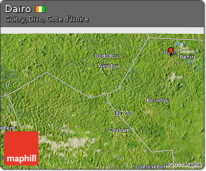 Satellite 3D Map of Dairo
