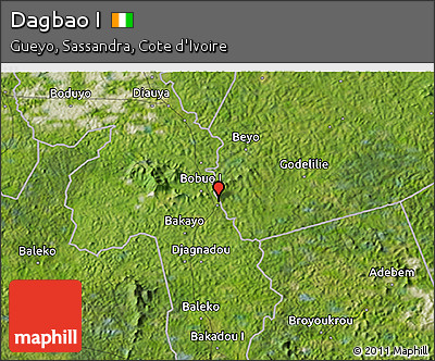 Satellite 3D Map of Dagbao I