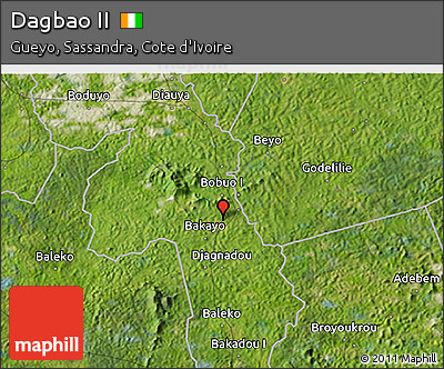 Satellite 3D Map of Dagbao II